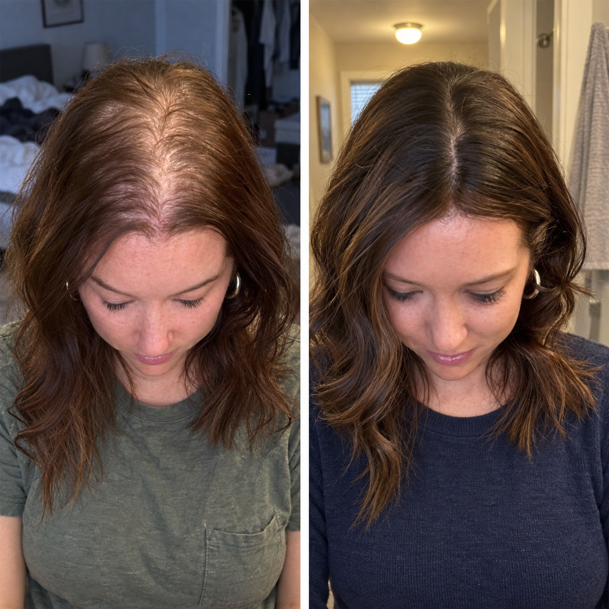 Customer-submitted before and after image showing a clearer part comparison